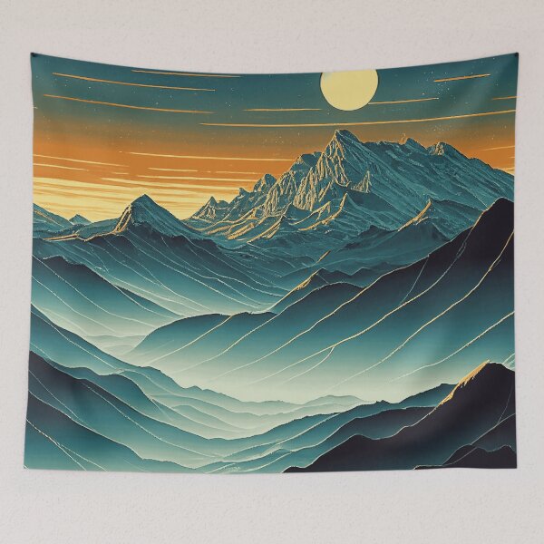 Item preview, Mountains, Beautiful Painting designed and sold by mariavision.