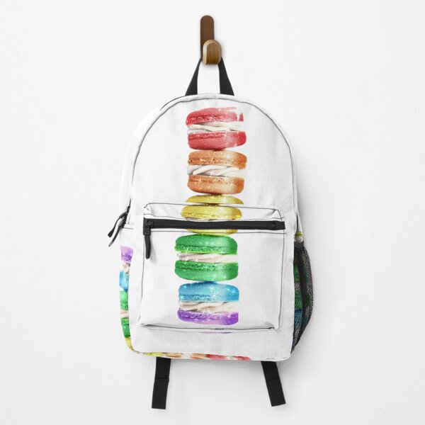 Item preview, Rainbow Macarons Tower Love Pastry Kawaii Sweet Cake designed and sold by Jolly-Yosei.