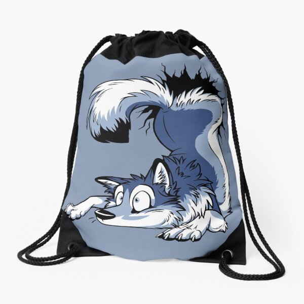 Aperçu de l'œuvre UN-STUCK Blue Husky créée et vendue par The Art of TaniDaReal.
