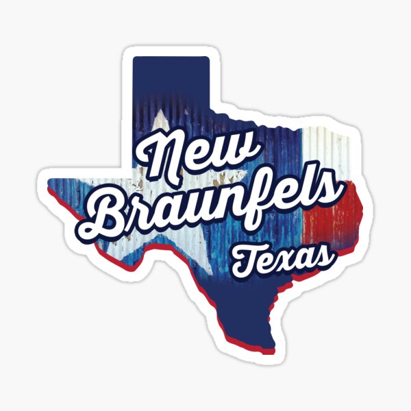 New Braunfels Texas City Sticker For Sale By Creaencuba Redbubble