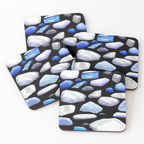 Item preview, River Stones Aqua Blue designed and sold by deniselynnimage.