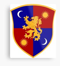 Lannister of Tarth Shield Metal Print