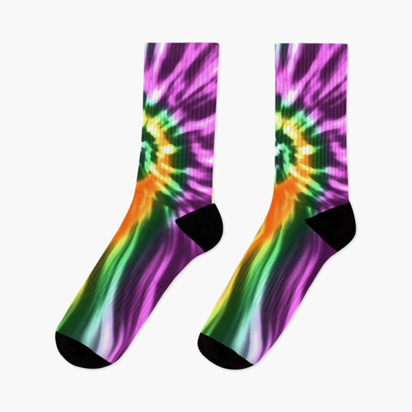 Item preview, Tie Dye Multi Color 60s Sixties designed and sold by SOCKSbySBD.