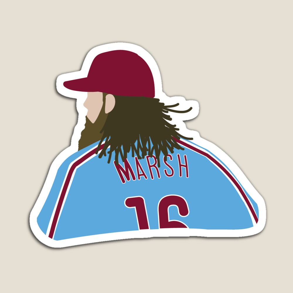 Harper Powder Blue Jersey Sticker for Sale by goosegraphics