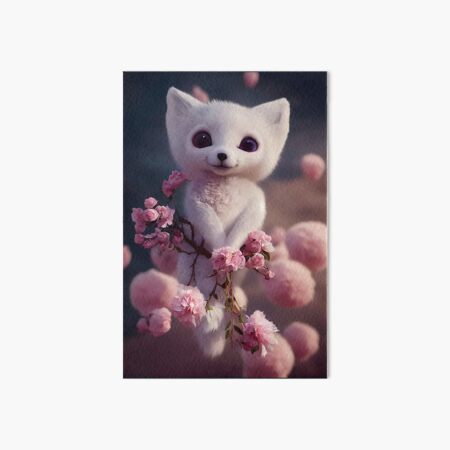 Item preview, White Fox & Flower Design designed and sold by NTGUILTY.