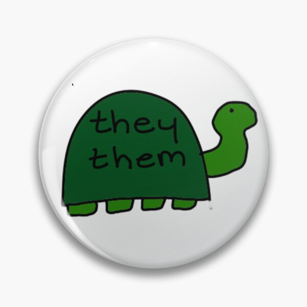 Item preview, They/Them Pronoun Turtle  designed and sold by Turning-tortles.