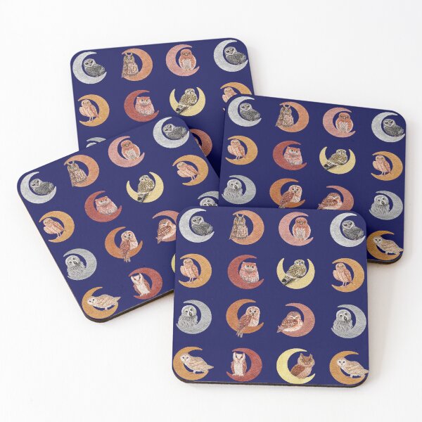 Item preview, Watercolor Owls on Moon designed and sold by Krystal280791 Shop.