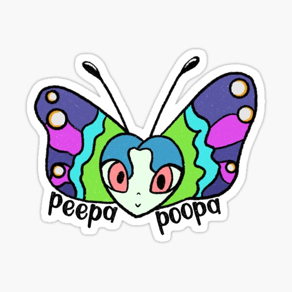 "Peepa Poopa " Sticker for Sale by Peepa-Poopa | Redbubble