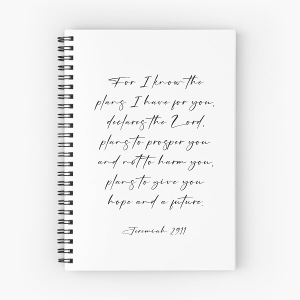 Item preview, Jeremiah 29 11 plans for future and hope - script design  designed and sold by Inktown.