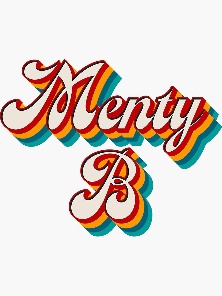 "Menty B" Sticker For Sale By Texterns | Redbubble