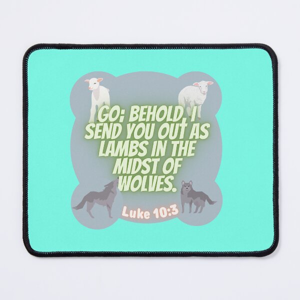 Item preview, Luke 10:3 Lambs amidst wolves designed and sold by VerseforWear.