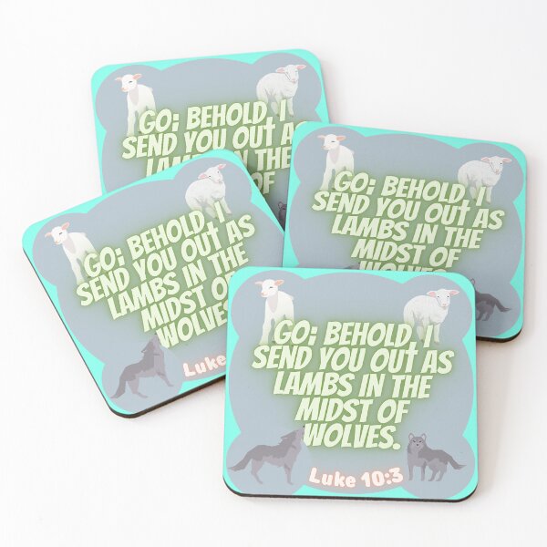 Item preview, Luke 10:3 Lambs amidst wolves  designed and sold by VerseforWear.