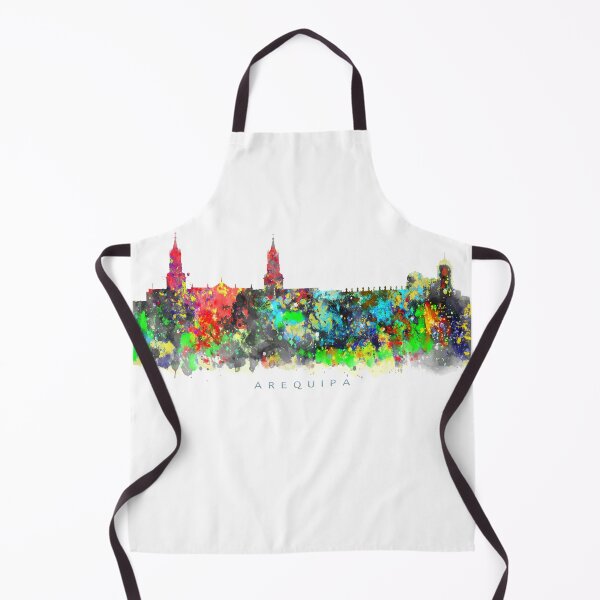 Item preview, Arequipa, Peru Skyline Watercolor Painting designed and sold by InkistPrints.