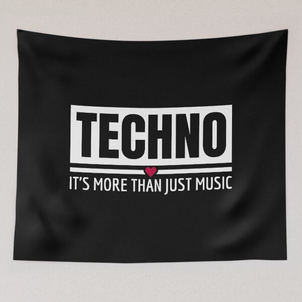 Artikelvorschau, Techno It's More Than Just Music entworfen und verkauft von Team150Designz.