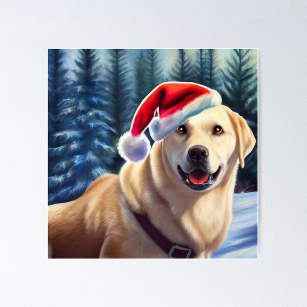 Christmas Labrador - Perfect For Animal Lovers Poster