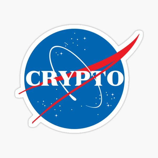 Crypto NASA Sticker
