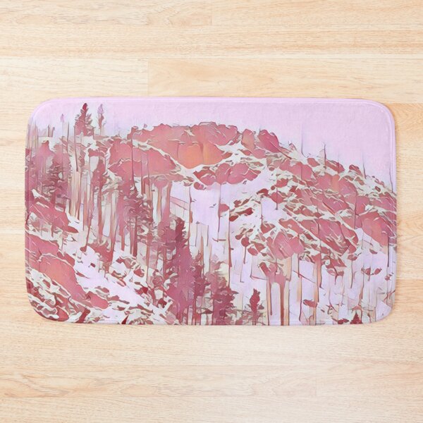 Item preview, Peach Snow Covered Hill - Mountains designed and sold by MistyMorningsOR.