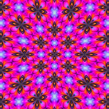 Artwork thumbnail, Fractal Flower Pattern by Patternflower