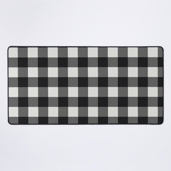 Item preview, white and black Christmas plaid repeated pattern designed and sold by Tanuja Sharma.