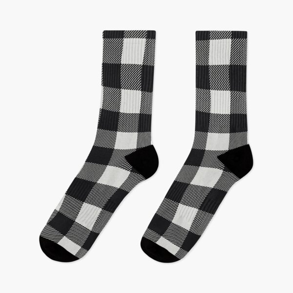 Item preview, white and black Christmas plaid repeated pattern designed and sold by Tanuja  Sharma.