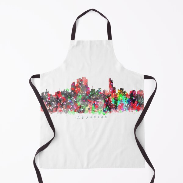 Item preview, Asuncion, Paraguay Skyline Watercolor Painting designed and sold by InkistPrints.