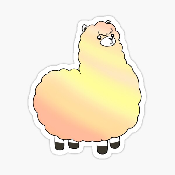 Gradient alpaca Sticker