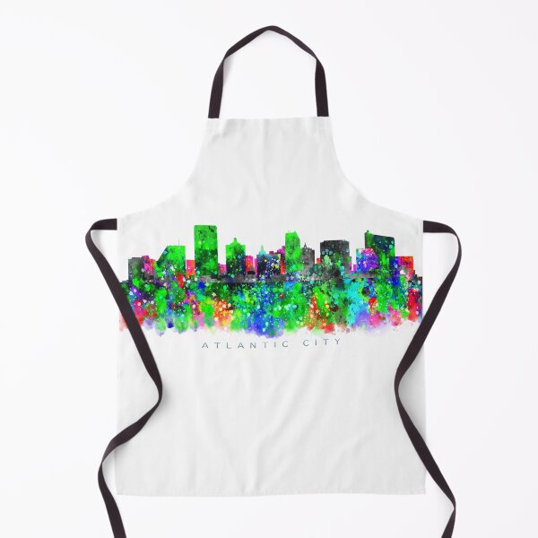 Item preview, Atlantic City, New Jersey Skyline Watercolor Painting designed and sold by InkistPrints.