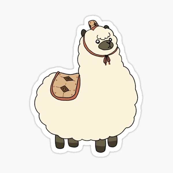 Costume alpaca Sticker