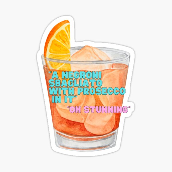 Item preview, "A Negroni Sbagliato with Prosecco in it" designed and sold by MerlinsHut.