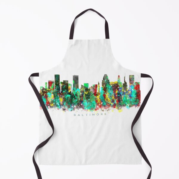 Item preview, Baltimore, Maryland Skyline Watercolor Painting designed and sold by InkistPrints.