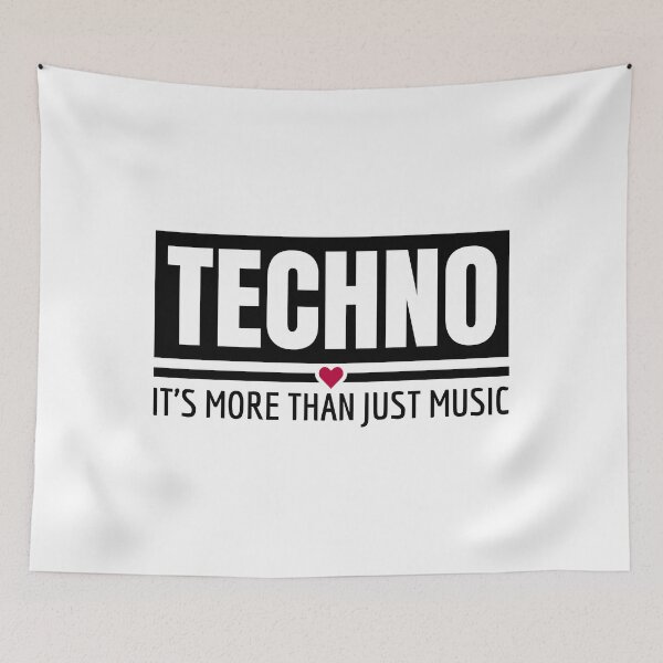 Artikelvorschau, Techno It's More Than Just Music entworfen und verkauft von Team150Designz.