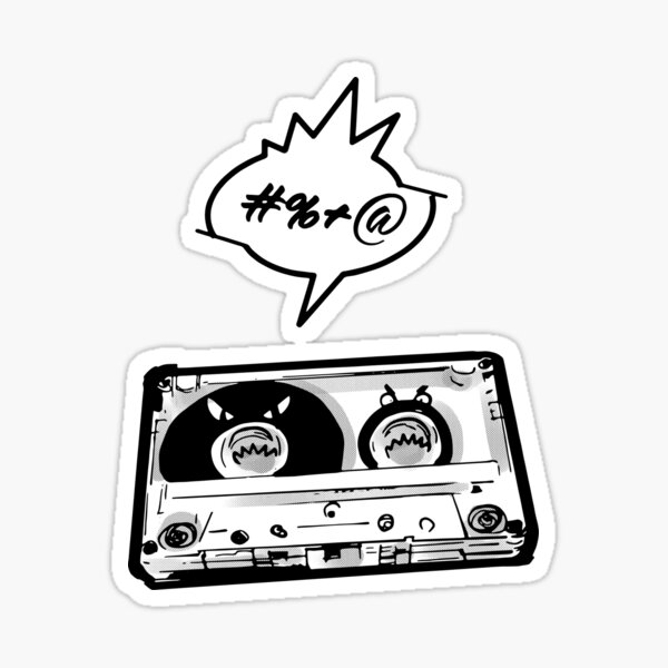 Cassette #%+@ Sticker