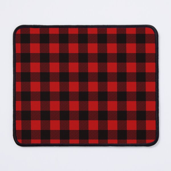 Item preview, Red and black Christmas plaid repeated pattern designed and sold by Tanuja  Sharma.