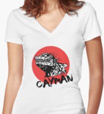 CAYMAN! Women's Fitted V-Neck T-Shirt