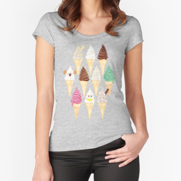 Soft Serve Sundays | Vanilla Fitted Scoop T-Shirt