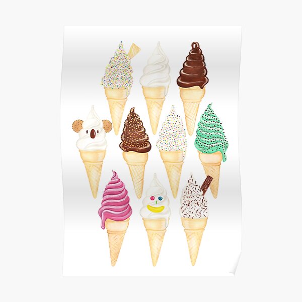 Soft Serve Sundays - Vanilla Poster