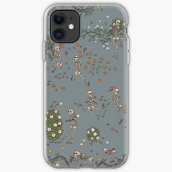 Skeletons with garlands iPhone Soft Case