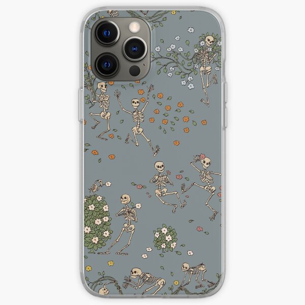 Skeletons with garlands iPhone Soft Case