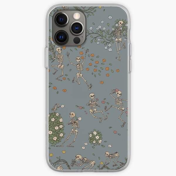 Skeletons with garlands iPhone Soft Case