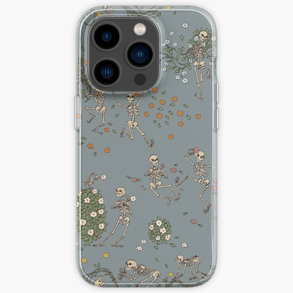 Skeletons with garlands iPhone Soft Case