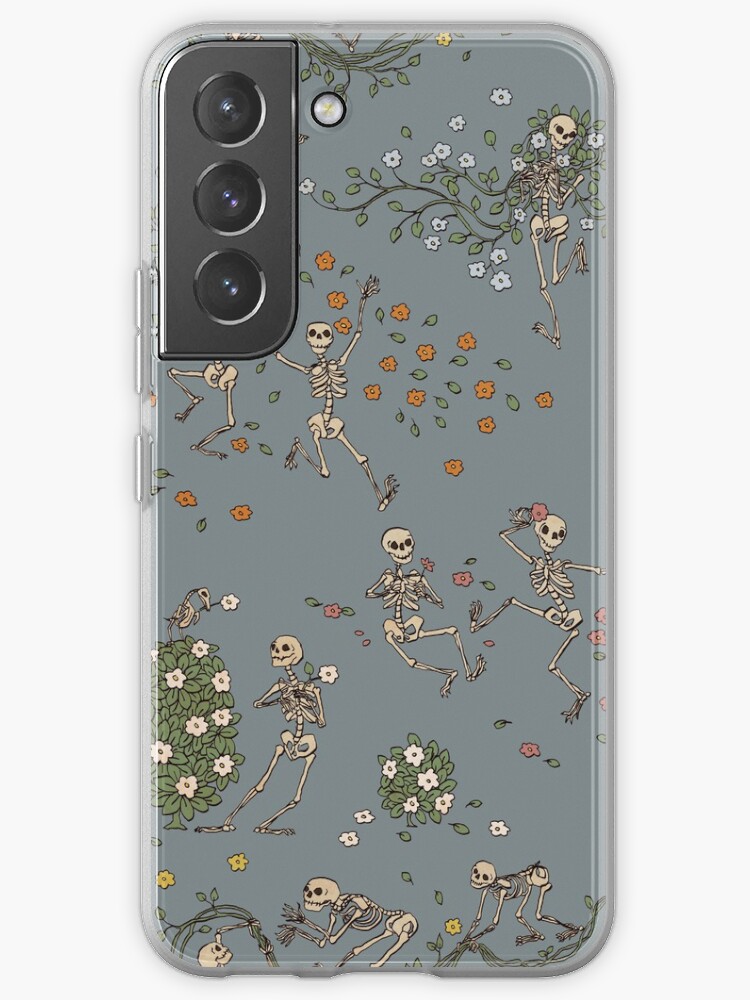 Thumbnail 1 of 4, Samsung Galaxy Phone Case, Skeletons with garlands designed and sold by tanaudel.