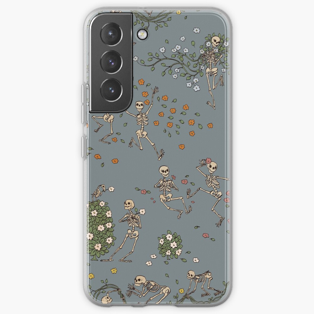 Skeletons with garlands Samsung Galaxy Phone Case