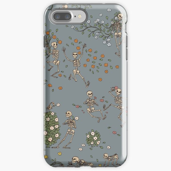 Skeletons with garlands iPhone Tough Case