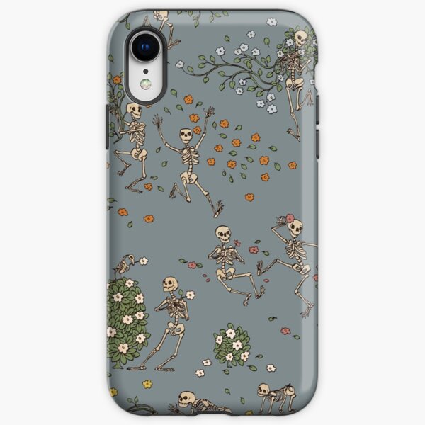 Skeletons with garlands iPhone Tough Case