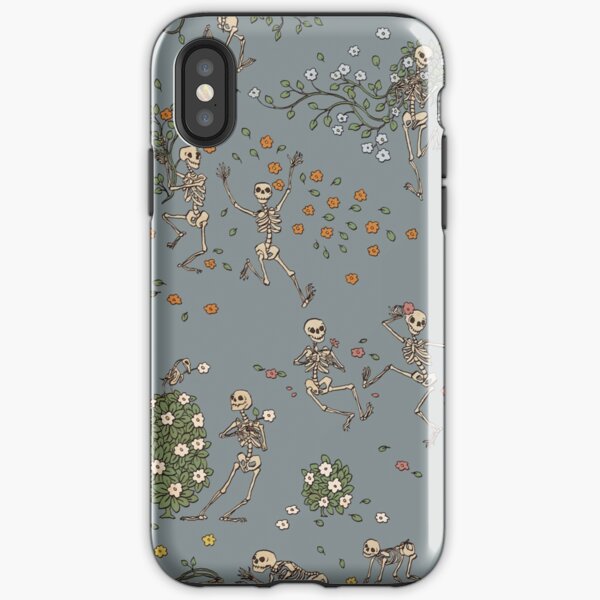 Skeletons with garlands iPhone Tough Case