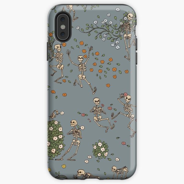Skeletons with garlands iPhone Tough Case