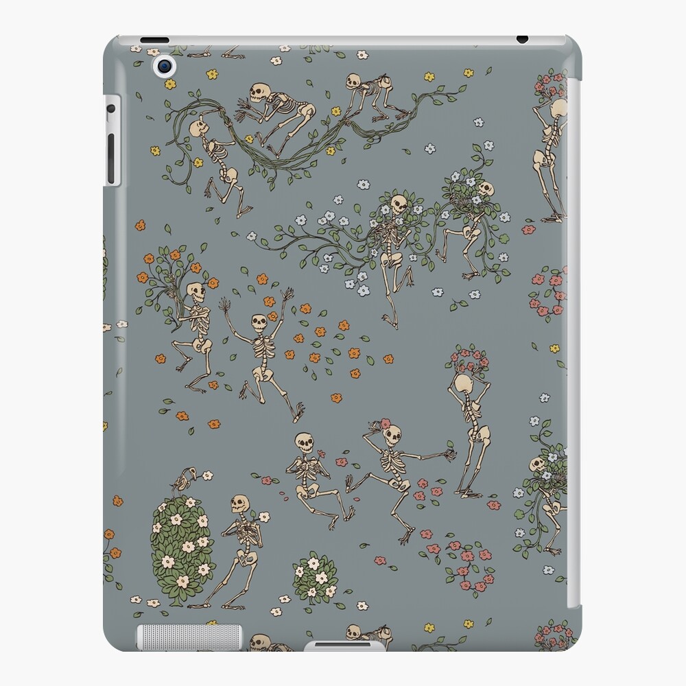 Skeletons with garlands iPad Case & Skin