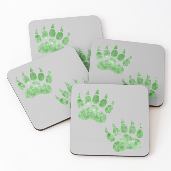 Item preview, Bear Paws - Green designed and sold by TheeForestFox Shop.