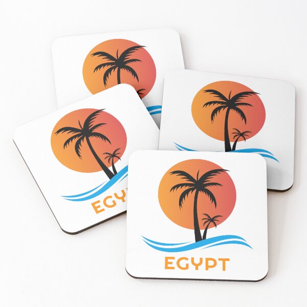 Item preview, Egypt Sunset Palm Trees And Blue Sea Waves designed and sold by EgyptConnection.