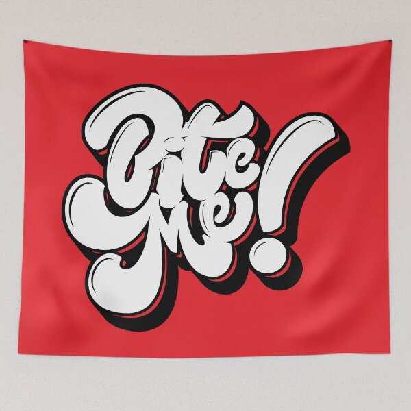 Item preview, Bite Me lettering designed and sold by Mira Iossifova.